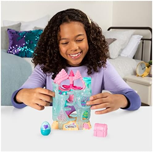 Hatchimals CollEGGtibles, Coral Castle Fold Open Playset with Exclusive Mermal Character (Amazon Exclusive Set), Girl Toys