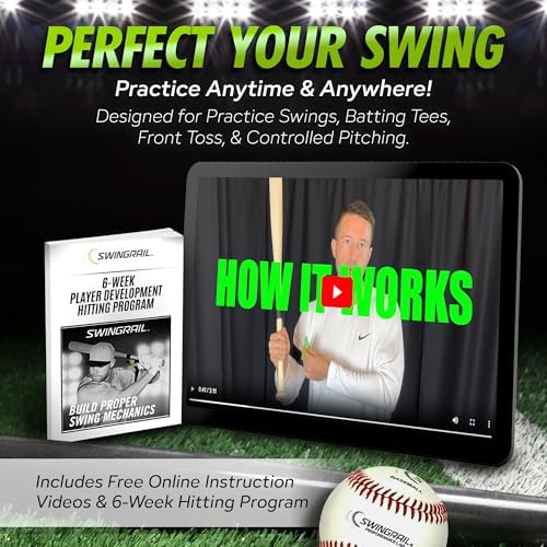 Baseball/Softball Hitting Trainer – Swing Trainer Aid for Batting & Hitting Practice – Baseball Training Equipment to Improve Bat Speed