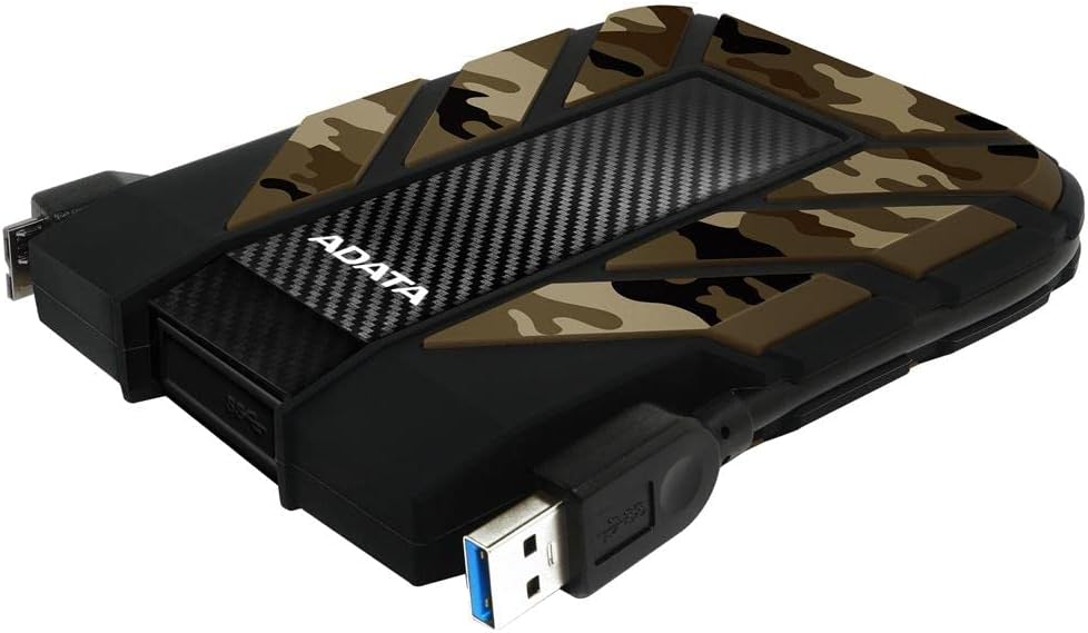 ADATA HD710 Pro - 4 TB External Hard Drive - Shockproof, Waterproof & Dustproof - Durable Storage - For Gamers, Students & Professionals - Mac, PC & Linux Compatible - Black - AHD710P-1TU31-CBK