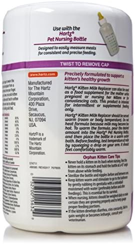 Hartz Powdered Kitten Milk Replacer Formula - 11Oz