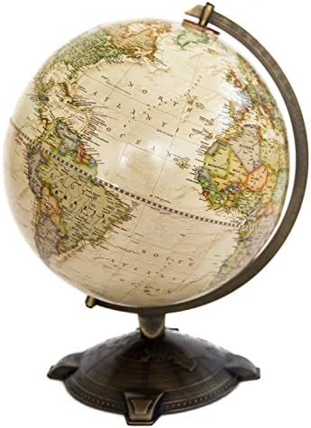 National Geographic Antique Globe 12". Made in The USA