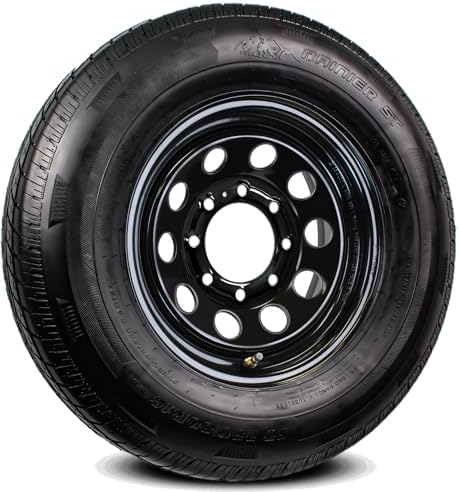 eCustomrim Radial Trailer Tire Rim Assembly ST235/80R16 16 Inch Black