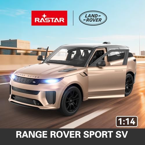 RASTAR Land Rover Defender RC Car, 1/14 Land Rover Remote Control Toy Model Car, Doors Opened by Manual– Green