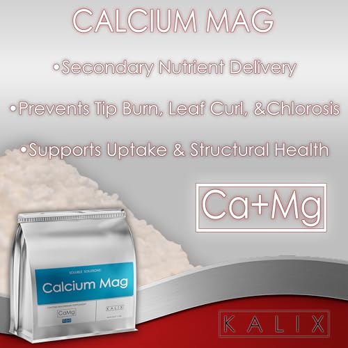 KALIX Calcium Mag | 9-0-0 + 15% Calcium + 3% Magnesium | Water-Soluble Supplement for Tip Burn, Leaf Curl & Nutrient Deficiency Prevention | for Soil