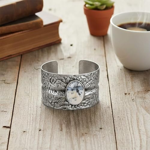 SHOP LC DELIVERING JOY Handmade Gemstone Cuff Bracelet