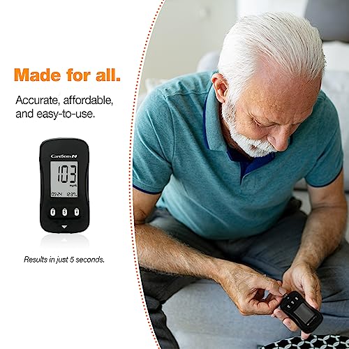 CareSens N Blood Glucose Monitor Kit with 100 Blood Sugar Test Strips, 100 Lancets, 1 Blood Glucose Meter, 1 Lancing Device, 1 Control Solution