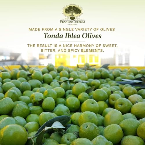 Frantoi Cutrera Primo Cold Extracted Italian Extra Virgin Olive Oil Cold Pressed, Polyphenol Rich Olive Oil