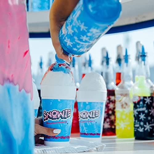 SNOWIE Ready to Use Shaved Ice Snow Cone Syrup - Pint (Cotton Candy Blue)