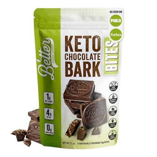 Better Than Good Chocolate Bark Bites, Sugar Free Candy Snack, 2-Pack