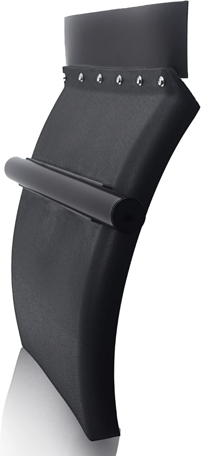 TORQUE Quarter Fenders for Semi Truck, 24" x 24" Black Poly, Tube Bracket and Mounting Hardware Included, Right Left, Quarter Fender Kit Set (TRQF311)