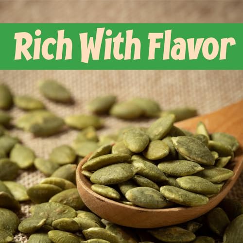 Sincerely Nuts Shelled Pepitas Pumpkin Seeds Salted (2 lb bag) | Delicious Nutrient Dense Low Carb Snack | High in Magnesium & Manganese Minerals |Gluten Free | Kosher |Great for Cooking