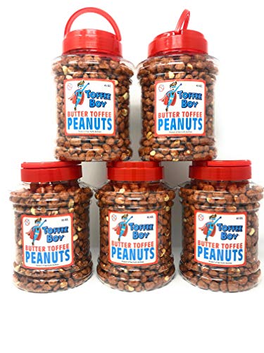 Toffee Boy's Butter Toffee Peanuts - 45 Oz Jar - Family Recipe, Fresh and Hand Cooked, Gluten Free, Real Ingredients, No Preservatives, The PERFECT Holiday Gift