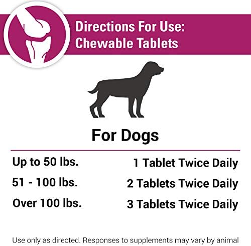 Pain Plus Extra Strength Health Supplement for Dogs - 120 Chewable Tablets