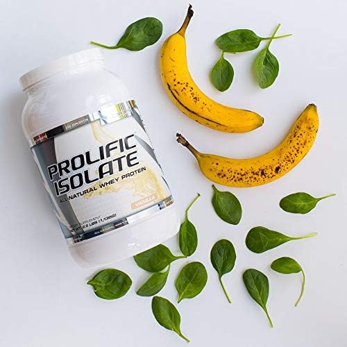 Nutrition Prolific Isolate All Natural Whey Protein Isolate (Gluten Free, Lactose Free, Stevia Sweetened, 25g Protein, 100 Calories) – 2.5lb Jar – Chocolate