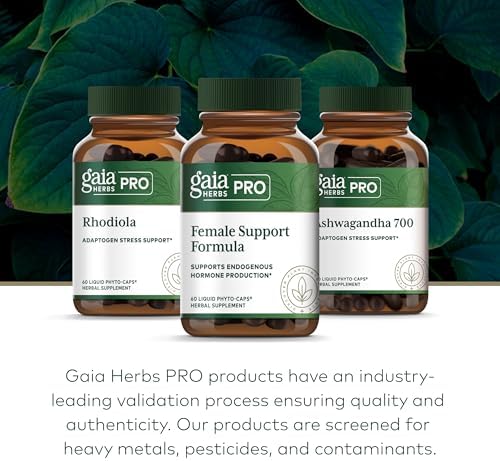 GAIA HERBS PRO Female Support Formula - Supports Healthy PMS & Menopause Fluctuations with Alfalfa Leaf, Black Cohosh Root Extract