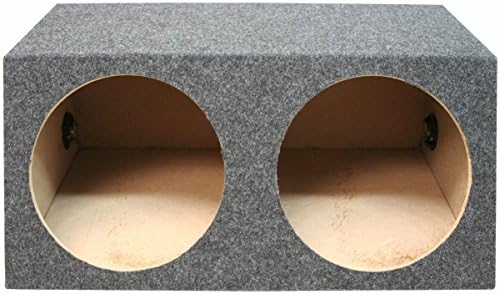 Dual 15" Inch Sealed Sub Box - Slanted Hatchback Subwoofer Enclosure - ASC | Tight accurate bass, angled shape for sloped cargo areas