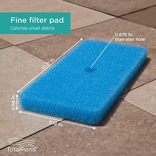 TotalPond Replacement Filter Pads for The Universal Pump Filter Box (MF13010) and Complete Filter Kit with Pump (MF13015)