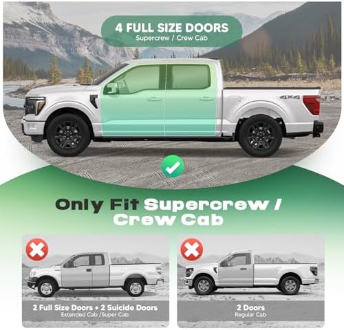 Autorder Under Seat Storage Box Organizer with 3 Detachable Dividers, Compatible with 2015-2026 Ford F150 SuperCrew Cab & Crew Cab