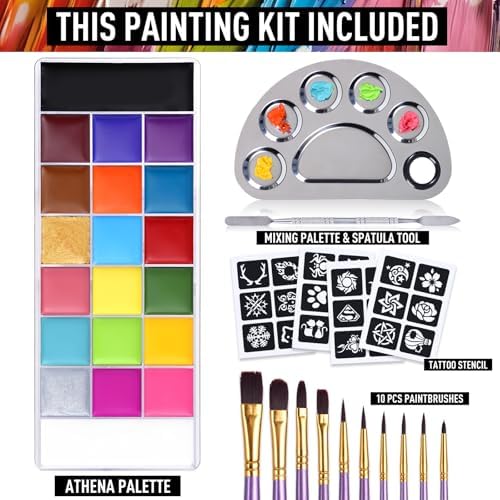 UCANBE Athena Face Body Paint Oil Palette