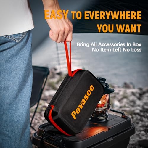 [2026NEW Model] 5000A Jump Starter with Air Compressor,Car Jumper Starter Portable with 150PSI Tire Inflator 12V Jump Box with LCD Display,Flashlight,Storage Case (Up 9L Gas/8L Diesel Engine
