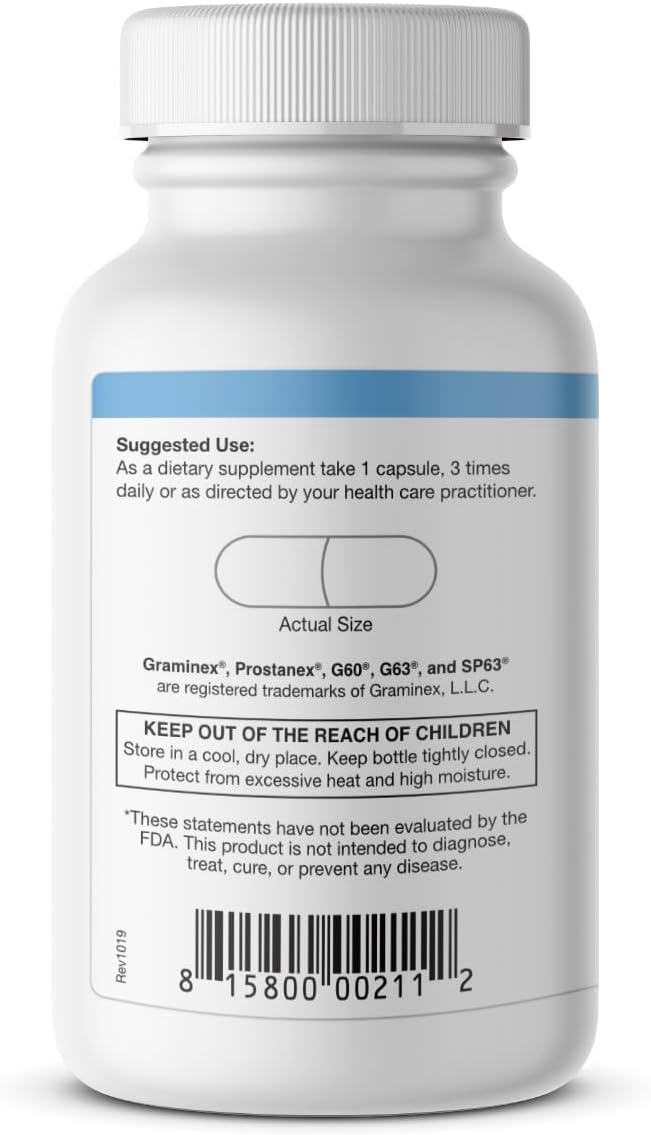 Graminex Prostanex Prostate Supplement: 90 Vegetarian Capsules | Flower Pollen Extract