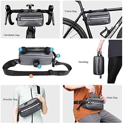 Rhinowalk Bike Bag Waterproof Bike Handlebar Bag