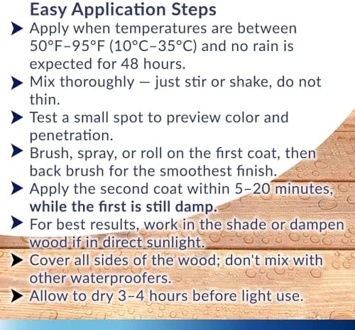 Seal-Once Nano Clear Penetrating Wood Sealer - Premium Waterproof Sealant (Quart)