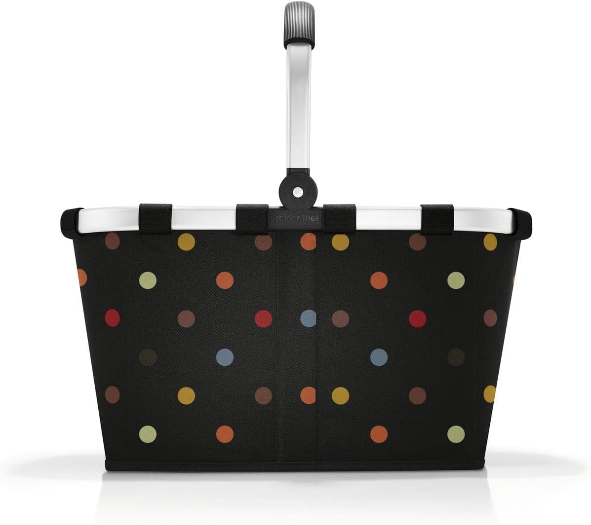 reisenthel carrybag frame black/black - Sturdy shopping basket with plenty of storage space and practical inner pocket - water-repellent