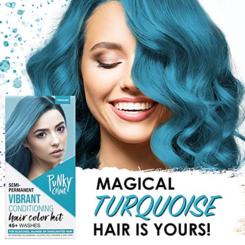 Punky Colour Box Kit Cotton Candy Semi Permanent Hair Color - Vegan, Cruelty-Free Conditioning Hair Dye, Lasts Up to 35 Washes