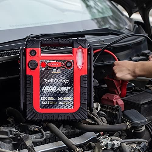 New Upgrade Car Battery Jump Starter & Portable Air Compressor, 1800A 20000mAh 12V Jump Box Power Station