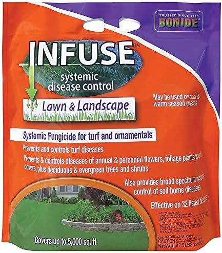 Bonide Infuse Lawn & Landscape Systemic Disease Control, 7.5 lb. | Ready-to-Use Granules, Fungicide for Turf & Ornamentals