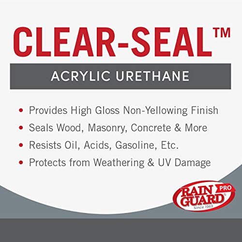 Rain Guard Water Sealers - CLEAR-SEAL - Professional Sealer and Finish Coat For Decorative Concrete, Stone