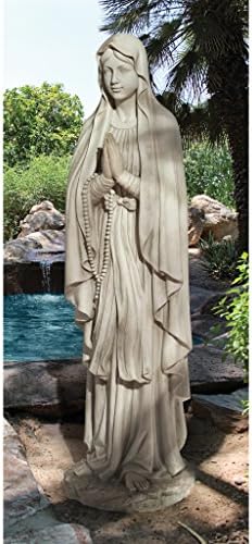 Design Toscano KY1314 Life Size Blessed Virgin Mary Statue,antique stone