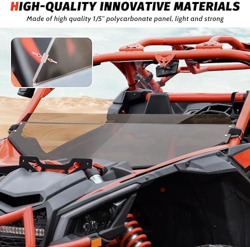 SAUTVS Half Windshield for Can-Am Maverick X3 / MAX 2017-2026