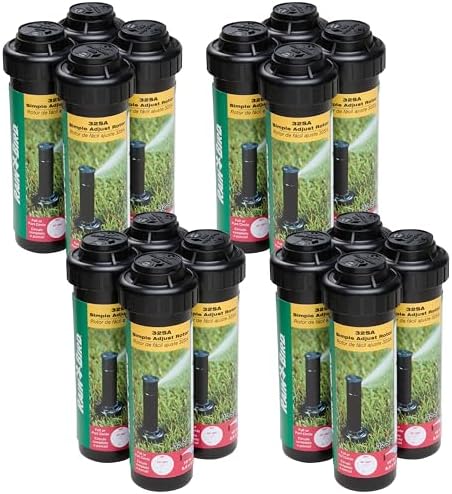 Rain Bird 32SA/4PKS Simple Adjust 32SA Gear Drive Rotor, Adjustable 40° - 360° Pattern, 19' - 32' Spray Distance, 4-Pack