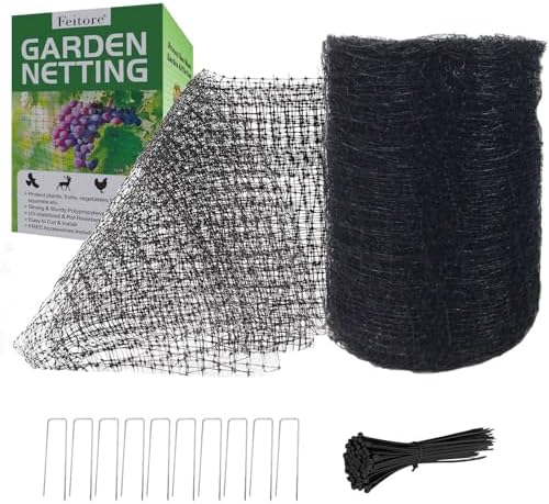 Feitore Deer Fence Netting, 7x100ft Garden Net Bird Netting
