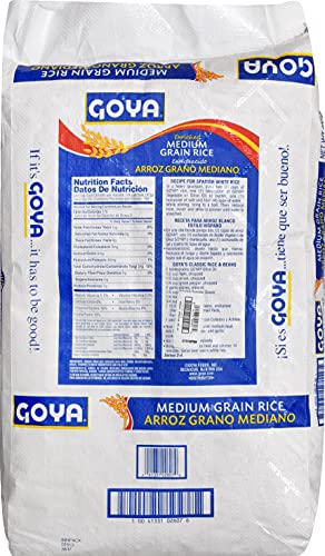 Goya Foods Enriched Medium Grain Rice, 20 Pound (Pack of 1)