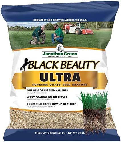 Jonathan Green (10323) Black Beauty Ultra Grass Seed - Cool Season Lawn Seed (25 lb)