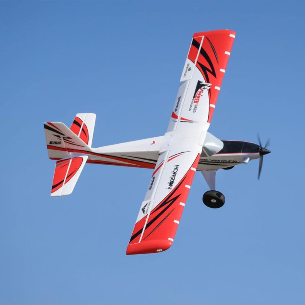 E-flite RC Airplane Turbo Timber Evolution 1.5m Smart BNF Basic Transmitter Battery and Charger Not Included Includes Floats EFL105250B
