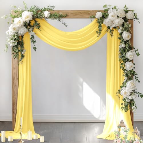 Wedding Arch Draping Fabric Sheer Chiffon Curtain Drape Wedding Party Decor