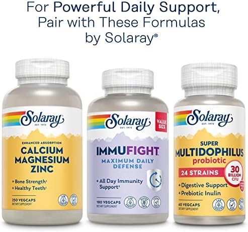 SOLARAY Once Daily Adult 50 Plus Complete Multivitamin, 90 VegCaps | Energy, Heart, Brain & Immune Support - Minerals, CoQ10