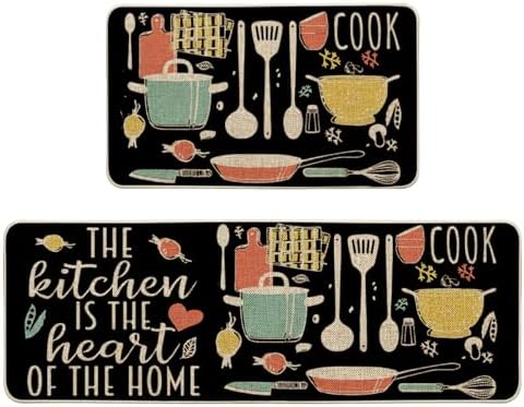 Artoid Mode The Kitchen is The Heart of The Home Kitchen Mats Set of 2