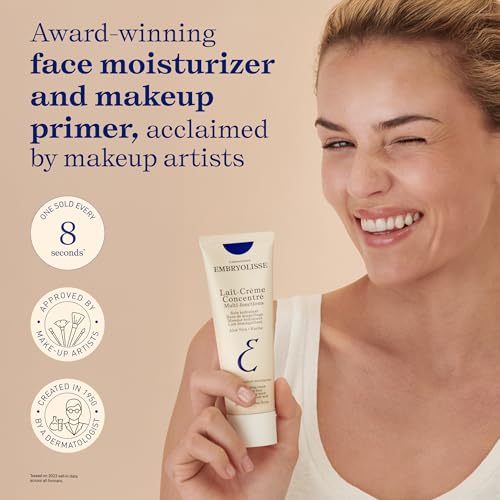 Embryolisse Lait-Crème Concentré Face Moisturizer and Makeup Primer, French Face Cream With Shea Butter & Aloe Vera