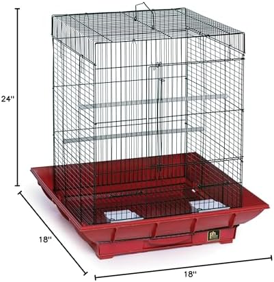 Prevue Hendryx SP850B/B Clean Life Cockatiel Cage, Black, 1/2"