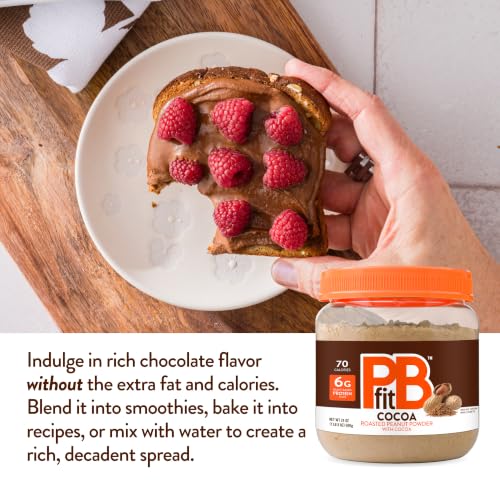 PBfit Cocoa Peanut Butter Powder 24 Oz, Peanut Spread with 6g Protein