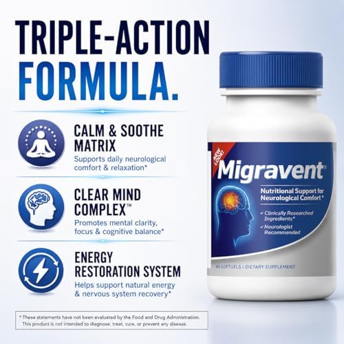 Vita Sciences Migravent Brain & Circulatory Wellness Support - 60 Capsules | Capsules