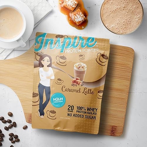 Bariatric Eating Inspire Caramel Latte Sugar-Free 20g Whey Protein Isolate Powder (20 Servings)