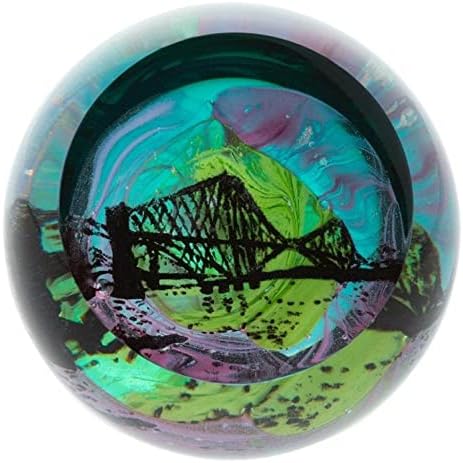 Caithness Glass Northern Aurora-Forth Bridge-NEW, us:one Size, Multi Coloured