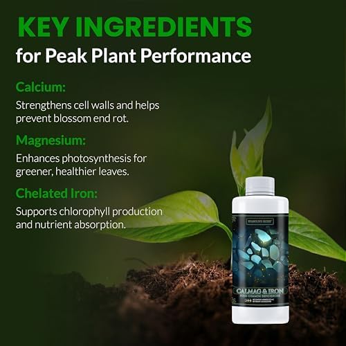 Humboldts Secret CalMag & Iron | Calcium, Magnesium & Chelated Iron Nutrient Fertilizer | Hydroponic Supplies for Vegetative & Flowering Growth in Soil, Coco, Hydroponics or RO Water | 1 Gallon