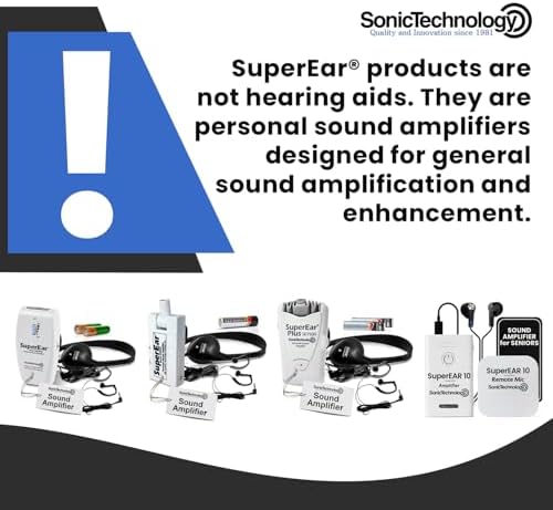 SuperEar SE5000 - Hearing Amplifier, Personal Headphones, Audio Accessories